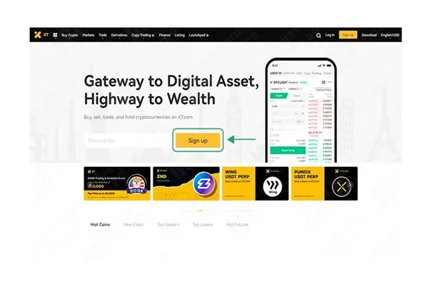 آموزش صرافی XT.COM در هومورو