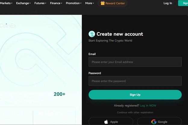 آموزش افتتاح حساب در صرافی کوینکس