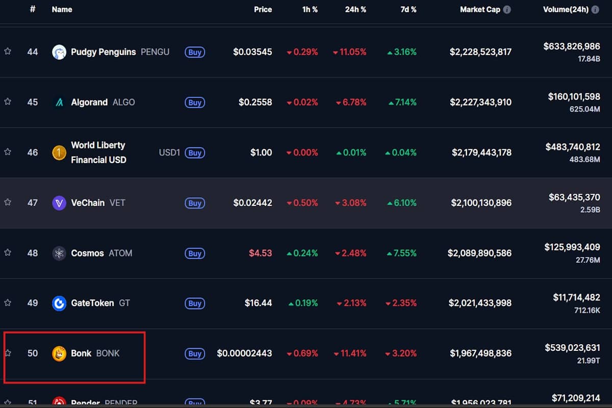 تحلیل فاندامنتال ارز Bonk